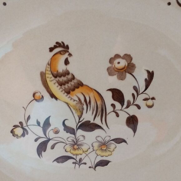 Staffordshire Old Granite Sun Up Platter Serving Johnson Brothers Rooster Vtg - Picture 3 of 13